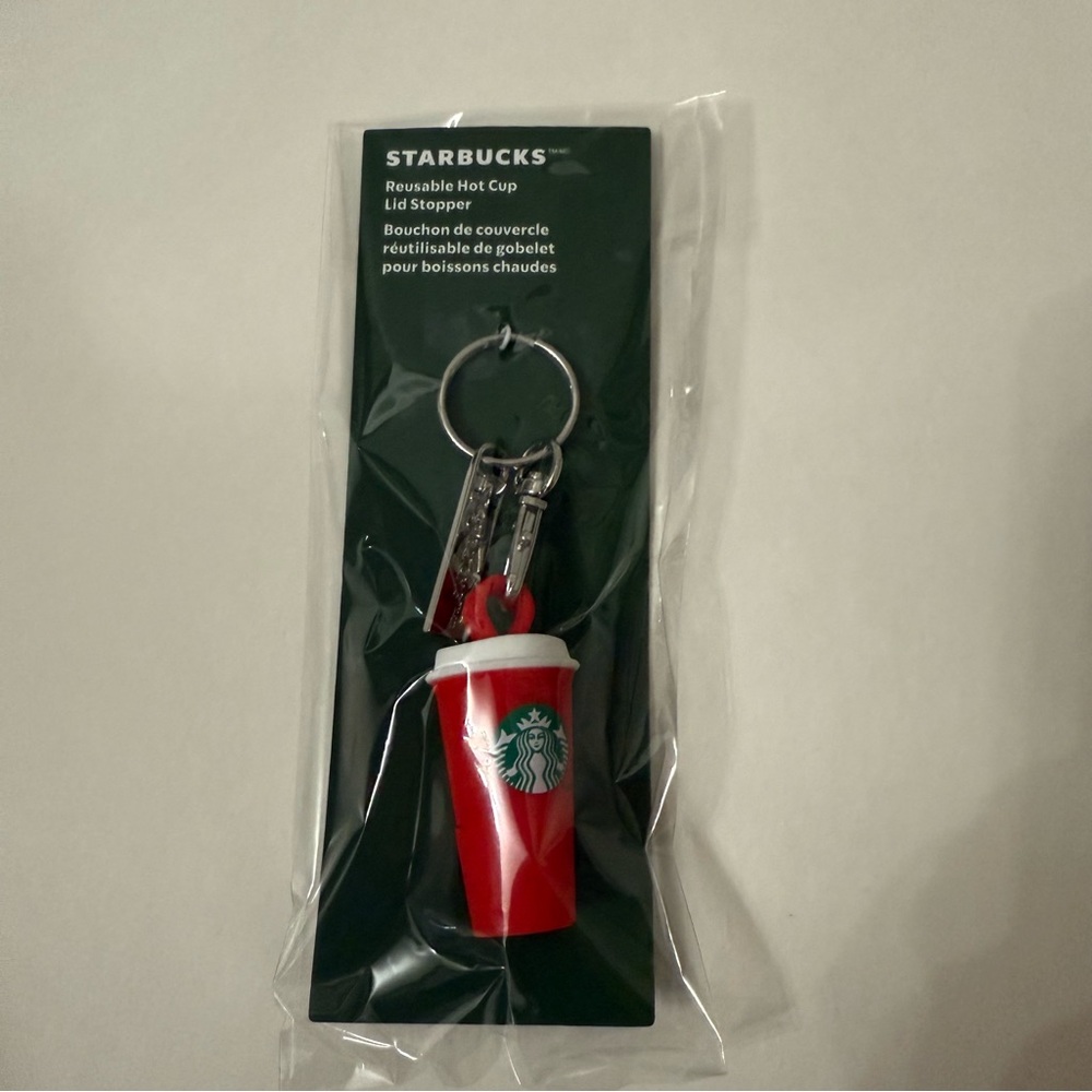 Starbucks Red Cup Lid Stopper Keychain